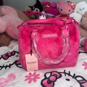 Juicy couture hot pink free love satchel